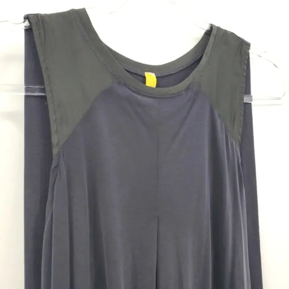 Free People Black and Green sleeveless dress
